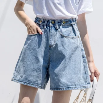 

Women Summer Plus Size Loose Cuffs Denim Shorts Jeans S M L XL 2XL 3XL 4XL 5XL