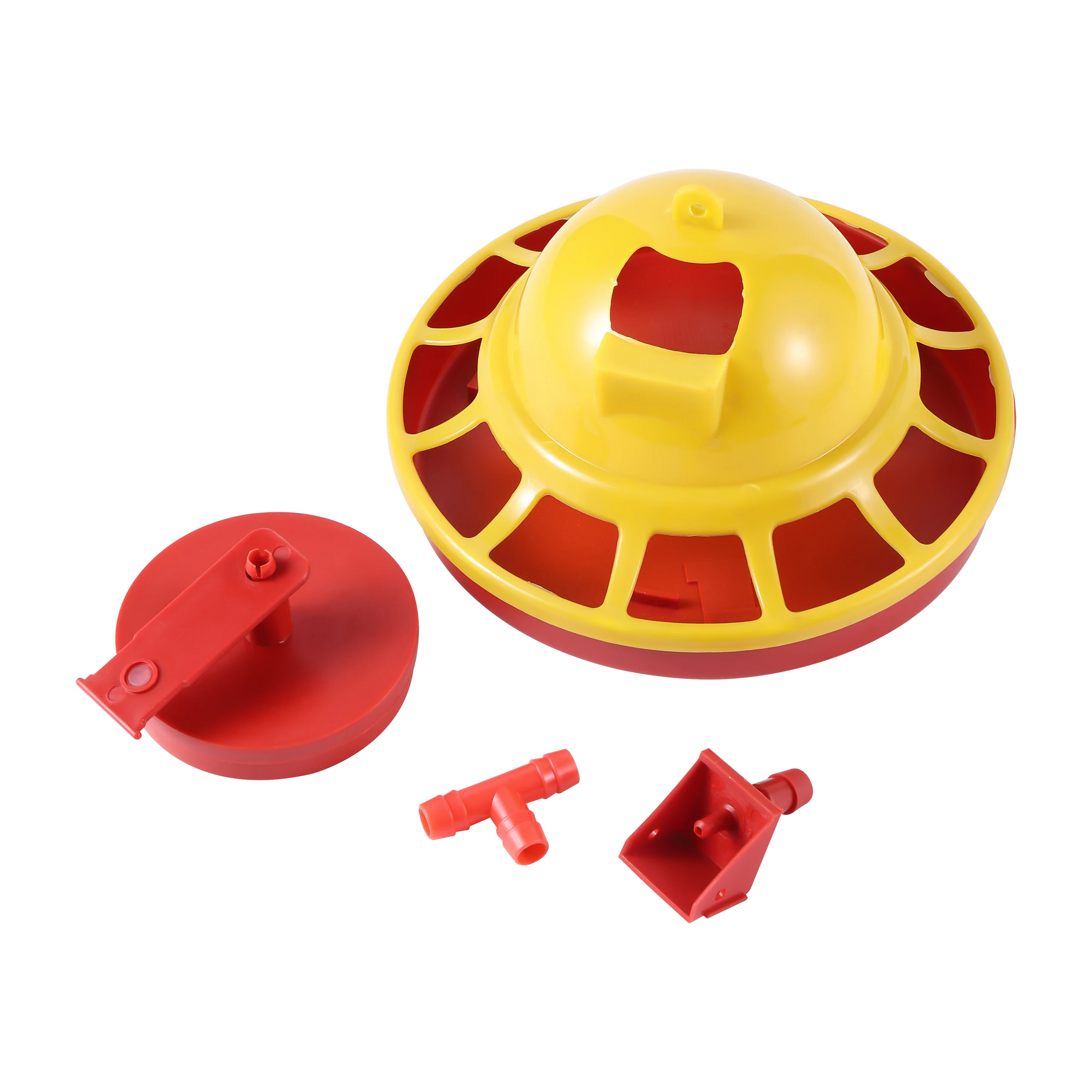 12 Grid Plastic Poultry Floor Automatic Chicken Drinker Trough Food Chicken Breeding Tools Breeding Feeding Watering Supply