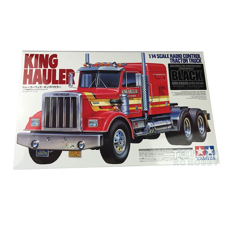 TAMIYAYA 56336 6*4 1/14 King-Hauler Black RC Tractor Truck Car KIT Model 540 Motor Painted Toy Model For Boys Birthday Gifts 4