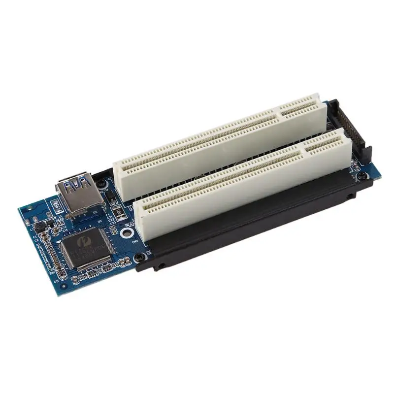 PCI-E Express X1 к двойной PCI Riser удлинить адаптер карты с 1 м USB3.0 кабель для WIN2000/XP/Vista/Win7/Win8/LINUX