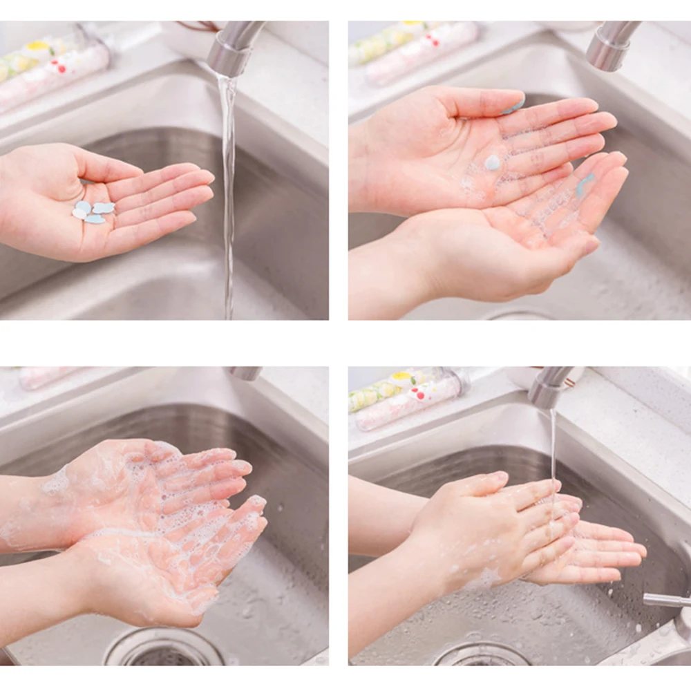 Мыло в мини-формате для мытья бумаги ручная Ванна чистое одноразовое мыло бумага портативное мини детское мыло для рук бумага цвет случайный TSLM2