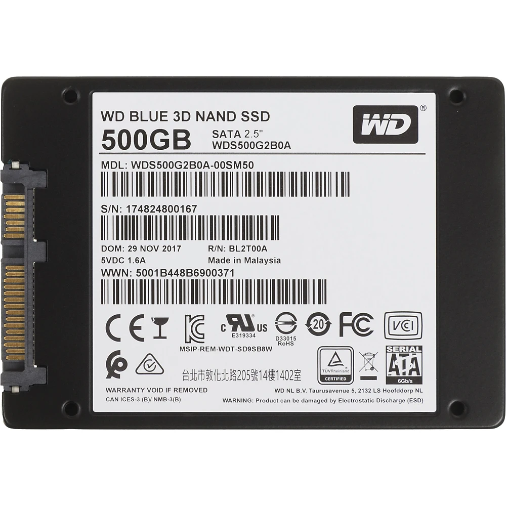 SSD drive WD Blue WDS500G2B0A GB