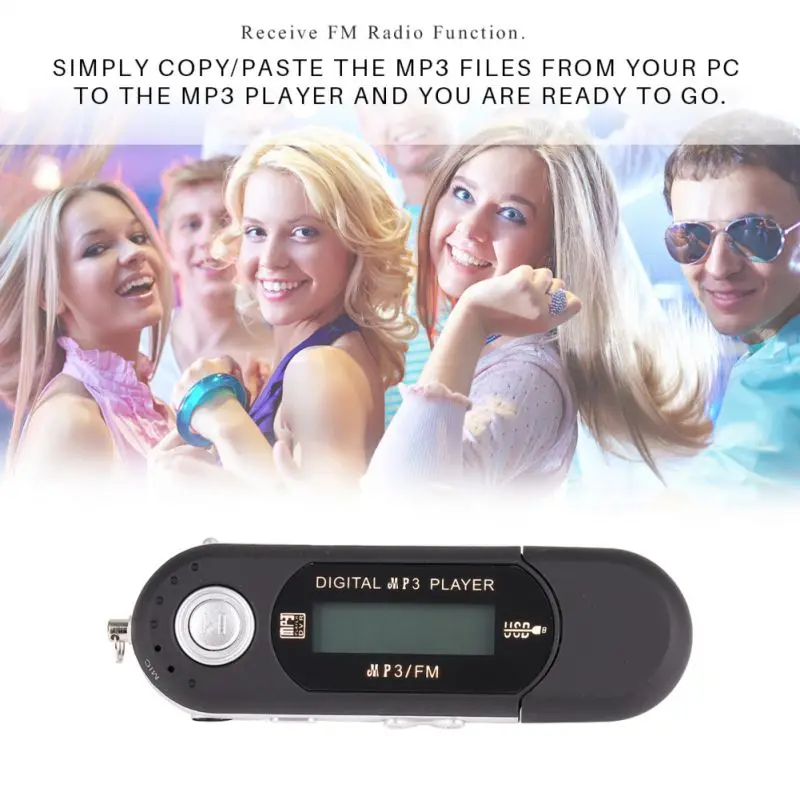 Мини USB флэш MP3 плеер ЖК-экран Поддержка флэш 32 Гб TF/SD слот для карт цифровой mp3 музыкальный плеер
