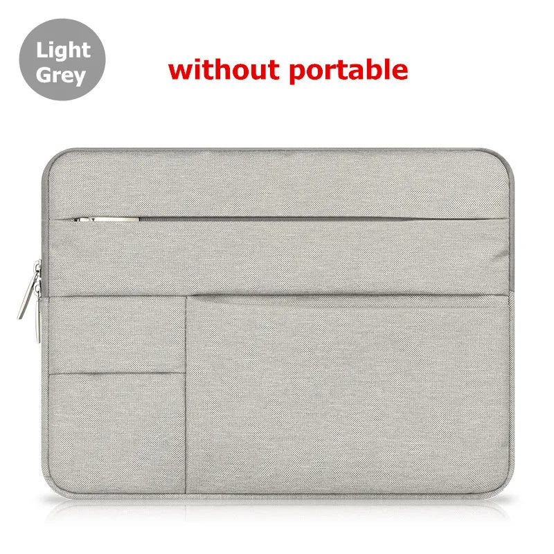 Чехол для ноутбука сумка для Macbook Air Pro retina 11 12 13 14 15 15,6 дюймов Чехол для планшетного ПК чехол для Xiaomi Air hp Dell - Цвет: Light grey