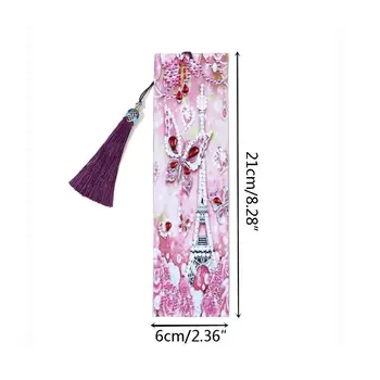 

DIY Diamond Painting Leather Tassel Book Marks Special Shaped Diamond Embroidery