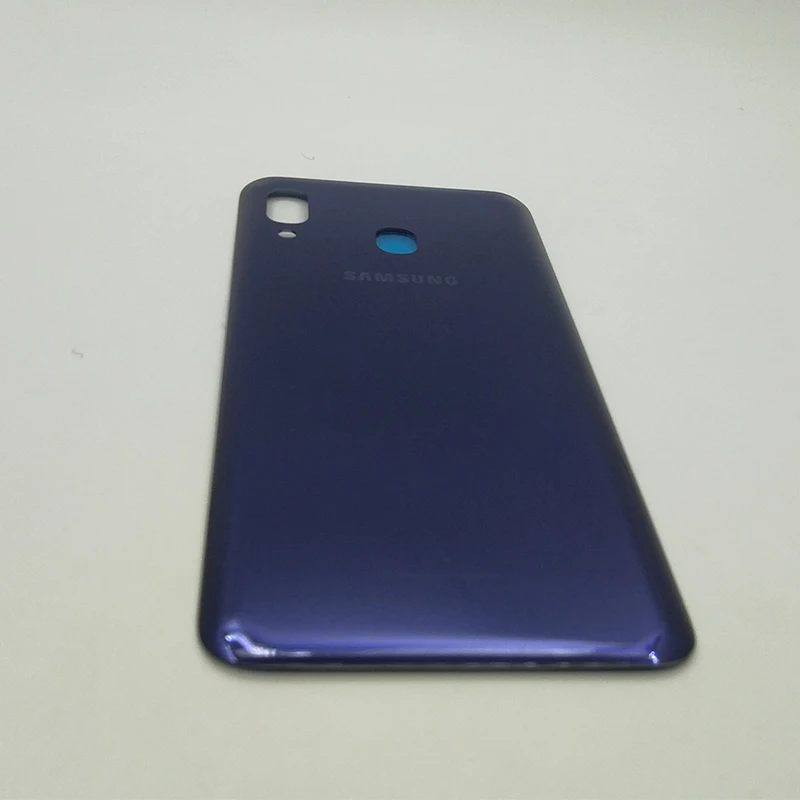 Крышка батареи для samsung Galaxy A20 A 20 A205 SM-A205F задняя крышка Замена Задняя Дверь Корпус чехол для телефона с логотипом - Цвет: Blue