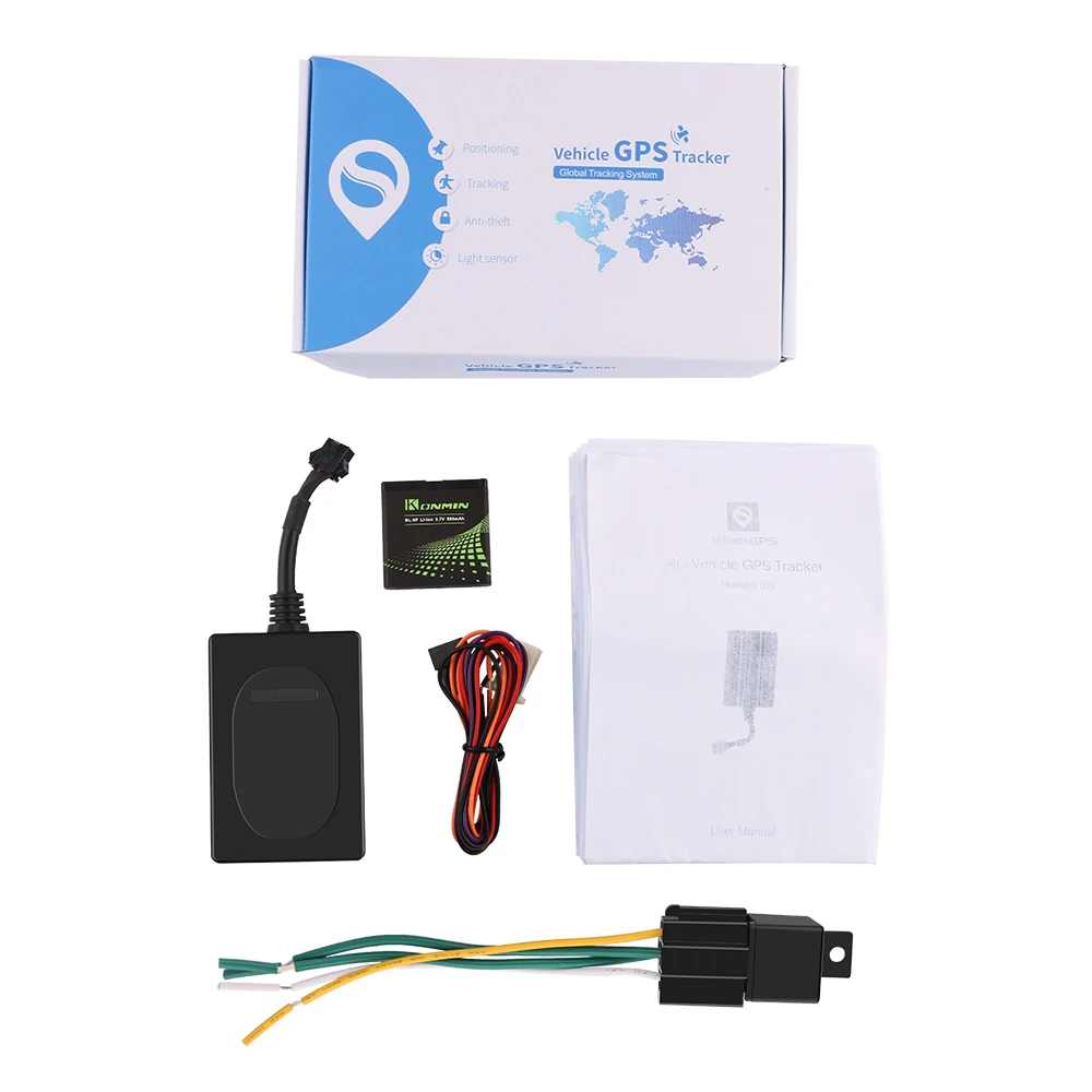 gps-трекер 4G gps локатор дистанционное управление режущий масляный вибрирующий сигнал тревоги Всемирное использование в реальном времени отслеживающее устройство трекер gps противоугонное устройство - Цвет: With relay