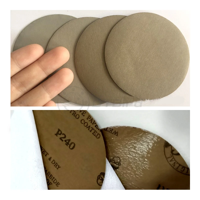 30 шт. 3 дюйма(75 мм) карбид кремния крюк и петля Флокирование водонепроницаемые шлифовальные диски для влажной/сухой шлифовальной круглой абразивной наждачной бумаги
