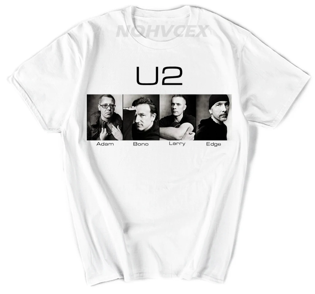 Рок-Группа U2 футболка Альтернативная рок футболка с короткими рукавами Луна и звезда дизайн футболка