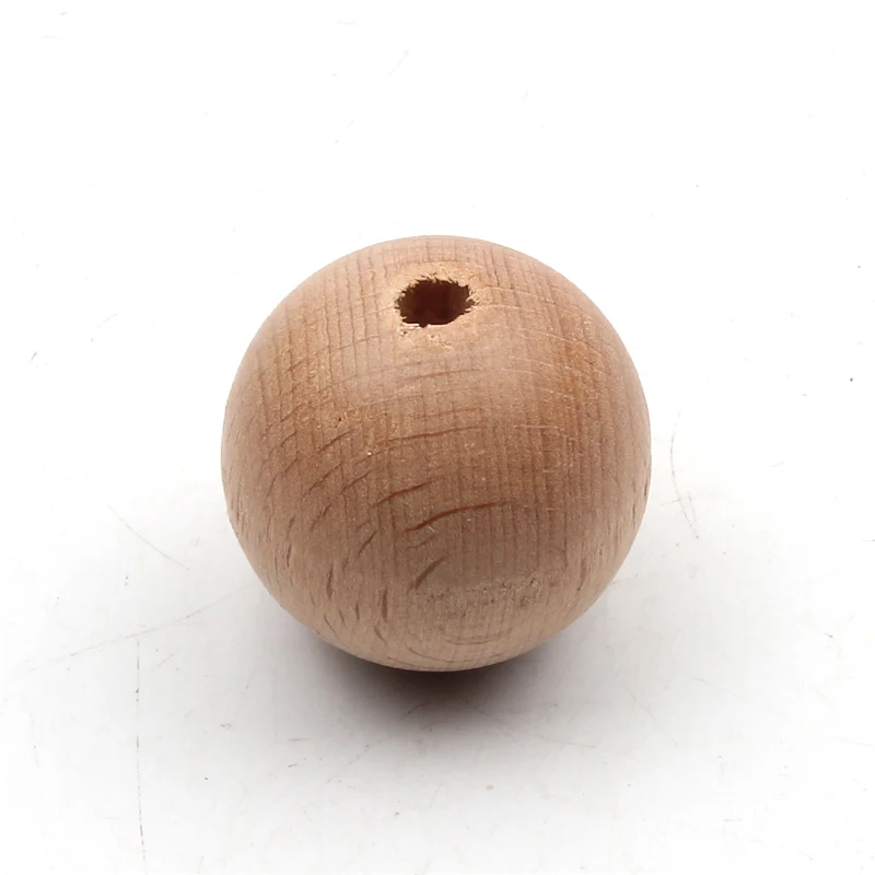 8-30mm 천연 너도밤 나무 젖니가 남 둥근 나무 공 스페이서 Diy 목걸이 팔찌 쥬얼리 만들기위한 느슨한 나무 구슬