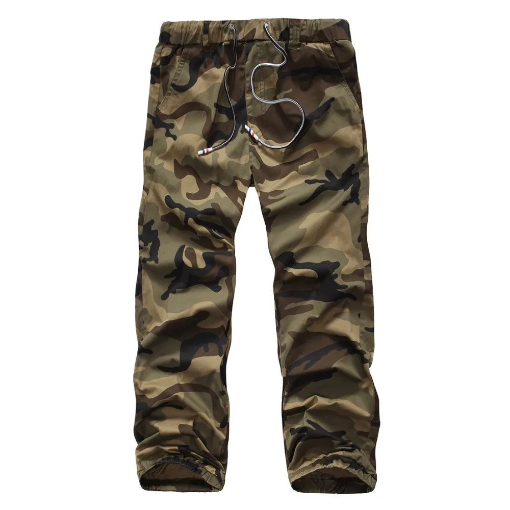 Camo Joggers Foe мужские камуфляжные военные брюки с принтом, новая мода, на талии, на шнурке, эластичный пояс, джинсы, брюки-карго