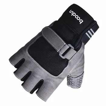

DropShipping Fitness Gloves Men Women Sports Equipment Non-slip Workout Weightlifting Gloves Half Finger Body Building Gloves L