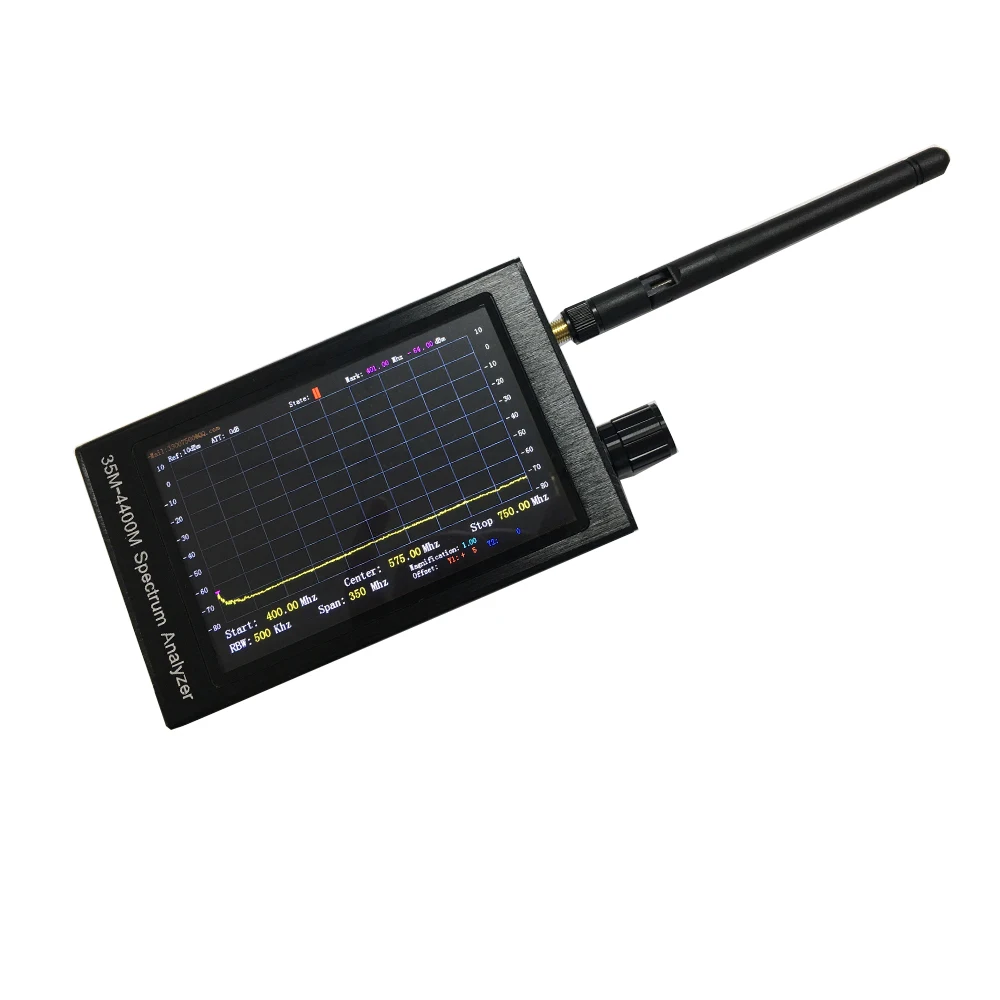 

Professional Handheld Simple Spectrum Analyzer Measurement of Interphone Signal 35M-4400M 4.3 Inch LCD Screen