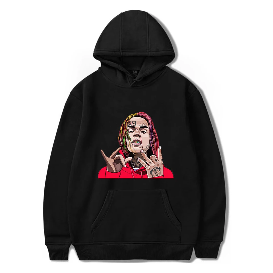 Простой стиль Aikooki высокое качество tekahi69 6ix9ine толстовки для мужчин/женщин популярные повседневные Харадзюку толстовка с принтом 6ix9ine пуловер