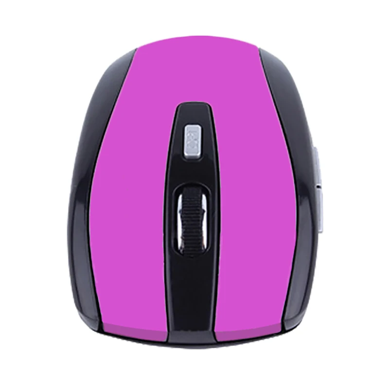 Purple 6 клавиш игровая мышь 2,4 ГГц Беспроводная мышь с USB Nano Dongle мыши оптический usb-приемник для ПК ноутбука настольная беспроводная мышь - Цвет: Purple