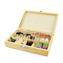 Поперечная граница деревянная коробка 100 шт Шлифовальная головка фреза комплексный набор электрический шлифовальный diao mo аксессуары машина резьба по