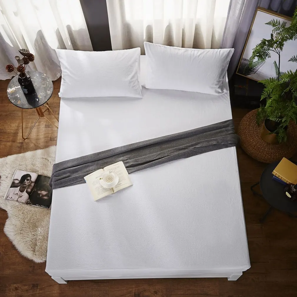 

Classic 100% Cotton Waterproof Mattress Protector Dust Mites Sheet Mattress Cover For Matress Sofa Bed Cover Hotel Towels