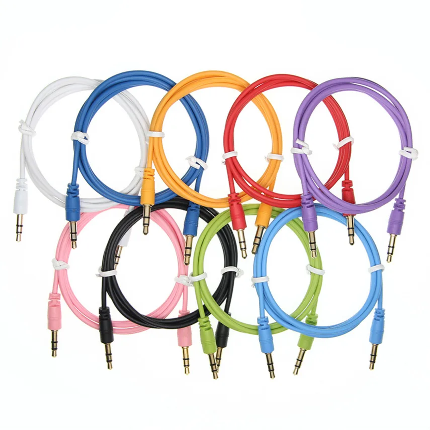 1M 3.5mm Jack Audio Cable Gold Plated 3.5 Male to Stereo Aux Cord for Car Headphone MP3/4 Speaker Wire | Электроника