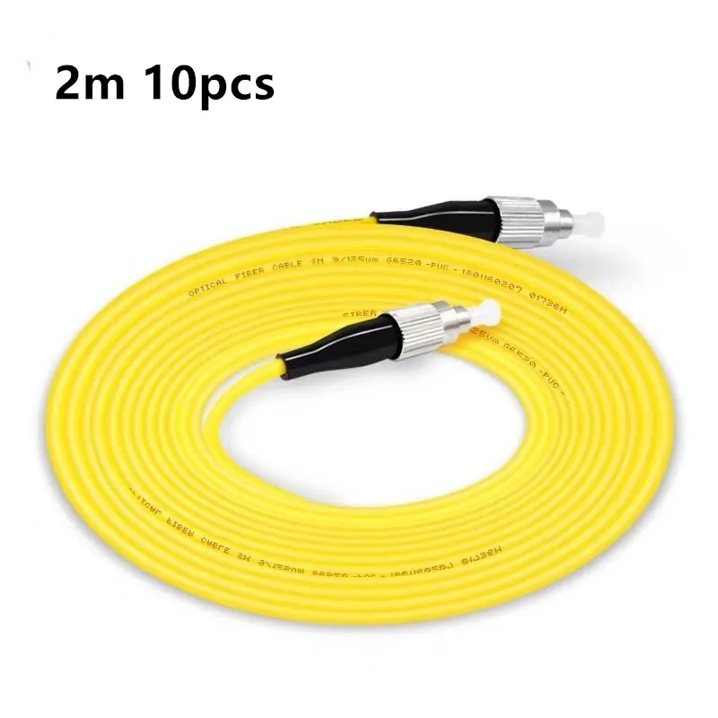 10 шт./лот FC/UPC-FC/UPC симплексный режим волоконно-оптический патч-корд кабель 2,0 мм FTTH волоконно-оптический соединительный кабель - Цвет: 2M