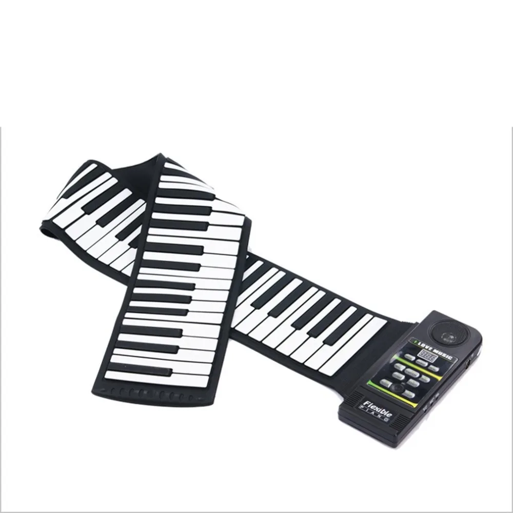 

HOT Multi Style Portable 88 Keys Flexible Silicone Roll Up Piano Folding Electronic Keyboard for Children Student