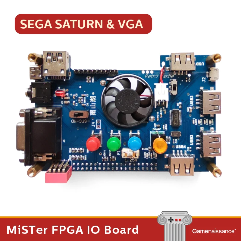 MisTer FPGA IO Board for VGA and Sega Saturn output Gamenaissance
