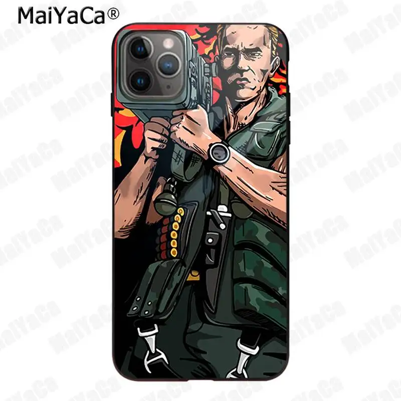 Пленка MaiYaCa Commando 1985 Arnold Schwarzenegger cannon Ball Goku, чехол для телефона iPhone 11 pro XS MAX 8 7 6 6S Plus X 55S SE XR