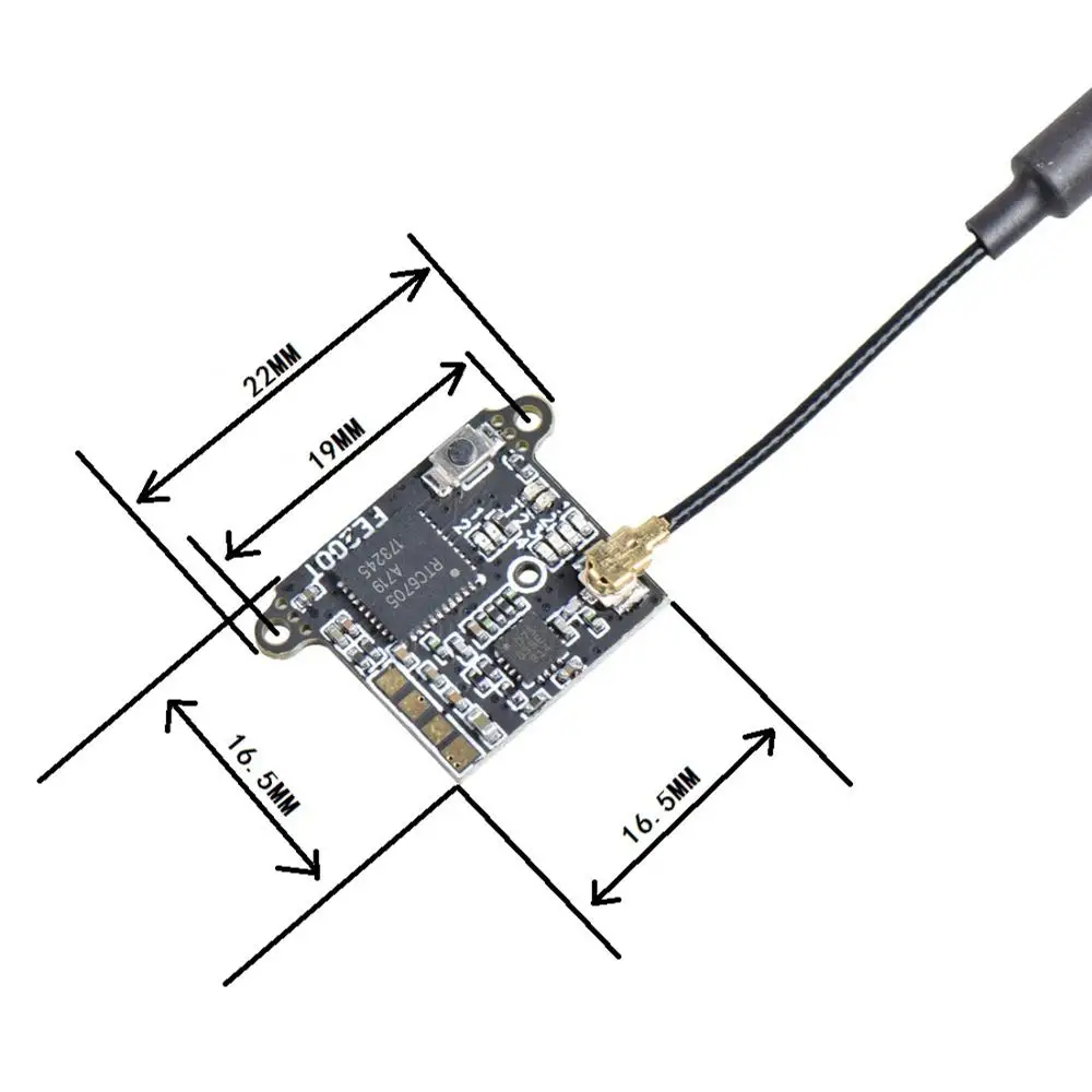 FE200T 5 8G 40CH FPV передатчик 25mW 100mW 200mW переключаемый AV 4 2 V IPEX VTX видео модуль OSD