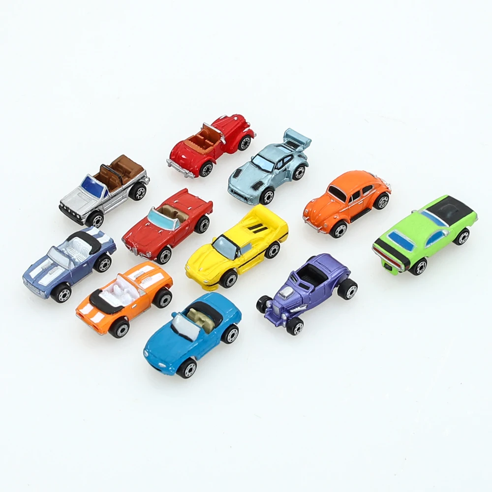 Maqueta de coches pintada de 30 piezas, diseño de construcción Mini 1:150,  escala, juguetes de