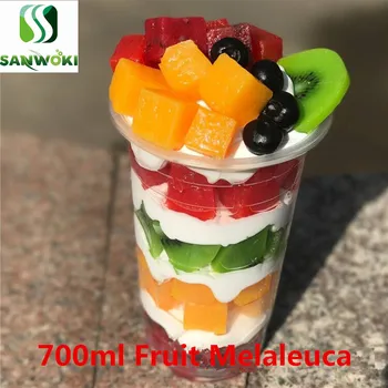 

700ml/1000ml Fake Kiwi Fruit Simulation Sample patiya Melaleuca ice cream model mixed fruit sundae props for window display