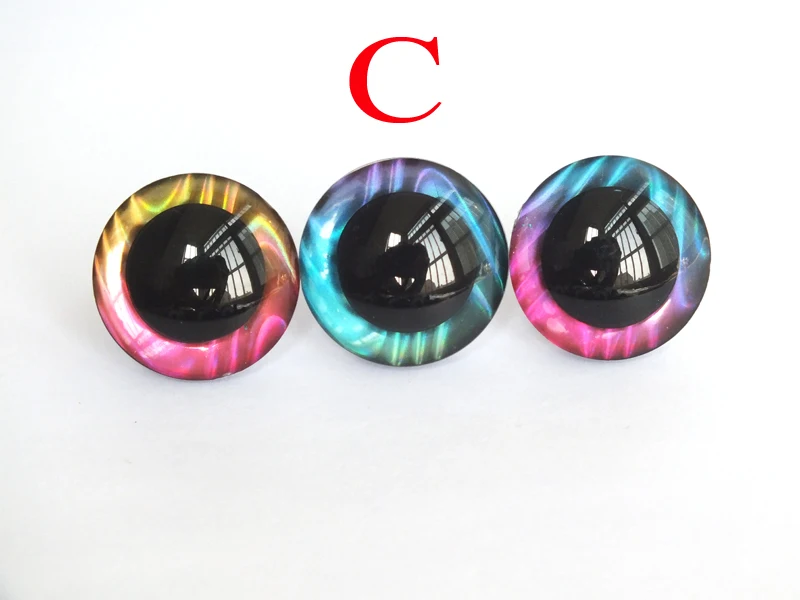 20pcs 14/16/18/20/25/30/35/40mm 3D doll eyes toy safety eyes + fabric + washer diy plush doll doll accessories plush doll accessories doll eyes doll eyewear accessories glass doll eyes doll eyelashes