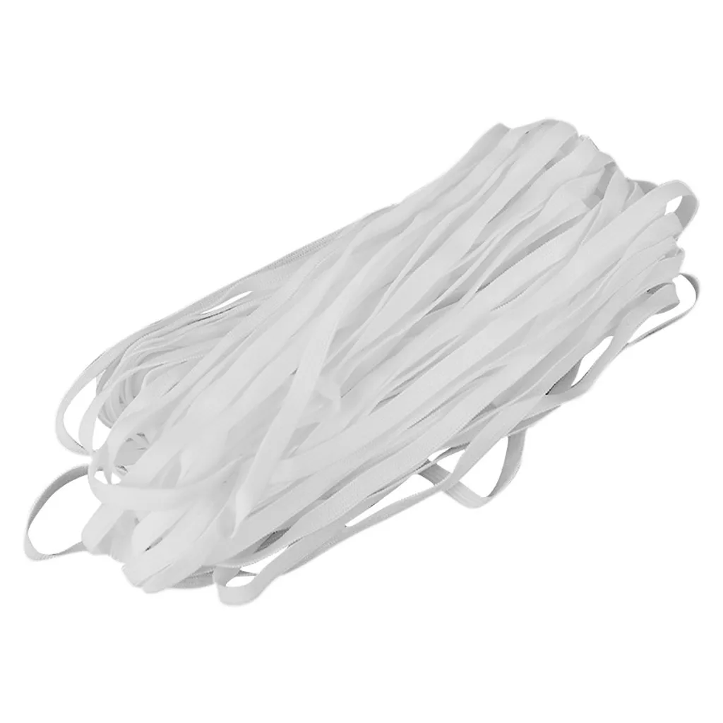 11 iarde lunghezza elastici maschere per il viso corda ad alta elasticità elastico piatto nastro in Spandex cintura per cucire accessorio per abbigliamento