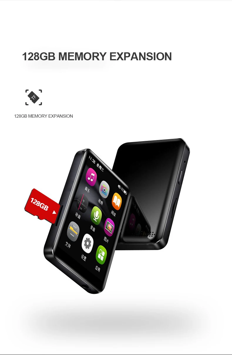 Newsmy A25 мини MP3-плеер Bluetooth 5,0 2,4 дюймов полный сенсорный экран электронная книга ридер HiFi Loseless 4 ГБ 8 ГБ музыкальный плеер