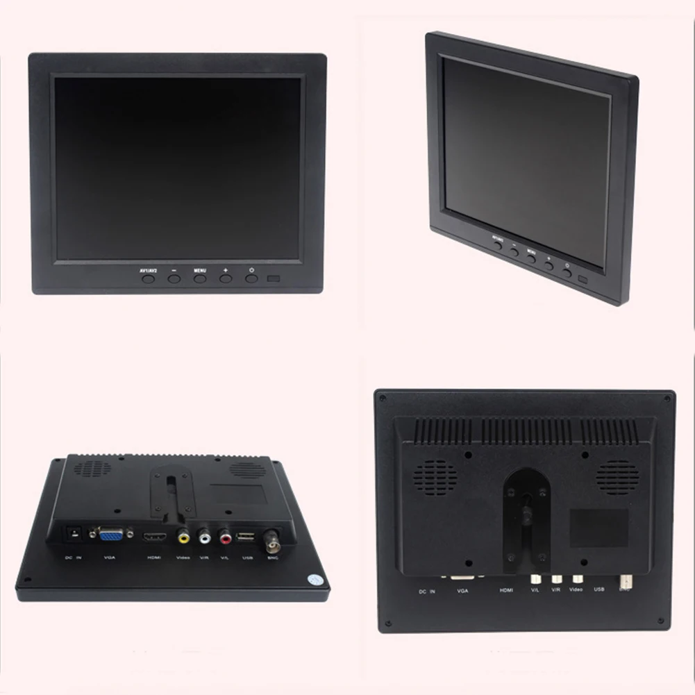 Accessories For PC Security HD Interior Video Audio Parking LCD Monitor Computer VGA Rearview HDMI Input Car BNC TFT 8 Inch