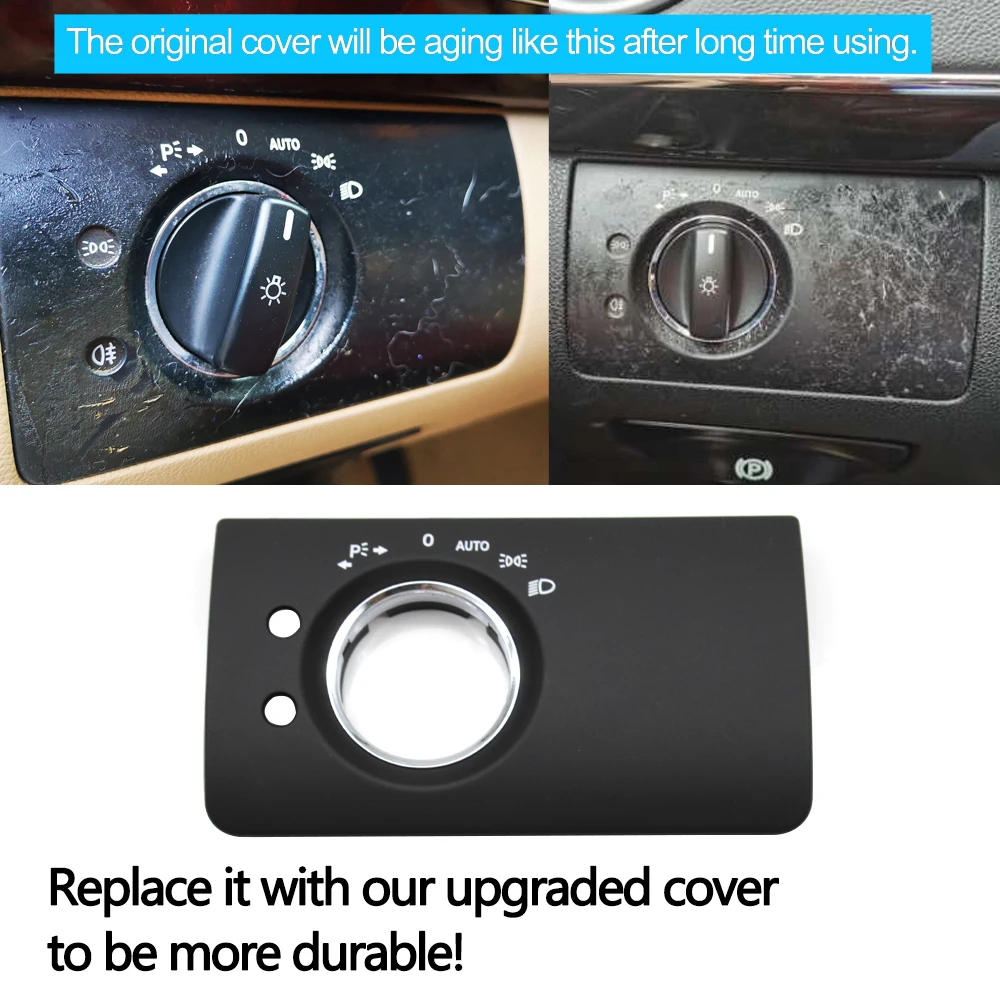 Car Interior Accessories Front Headlight Switch Button Panel Trim Cover For Benz W164 ML GL 300 350 450 500 2005-2011 car parts