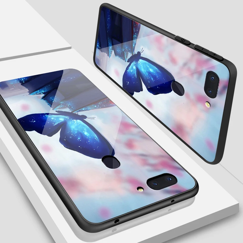 W315 Противоударный жесткий чехол для OPPO R15X R17 Pro A3S A39 A57 A59 A7X A9 закаленное Стекло крышка Reno10x зум F1S F9 F11 найти K1TPU ракушками - Цвет: W315