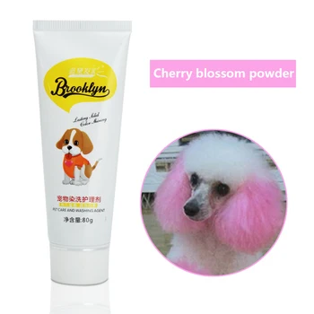 

80g Pet Hair Dye Gel Agent Multi-color Non-toxic DIY Professional Dogs Cat Animals Wax Dye Hair Coloring Cream Dyestuffs TSLM1