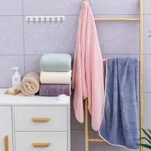 Коралловое бархатное банное полотенце высокой плотности, домашнее водопоглощающее полотенце для мужчин и женщин, пары онлайн, знаменитое банное полотенце, салон красоты Qu