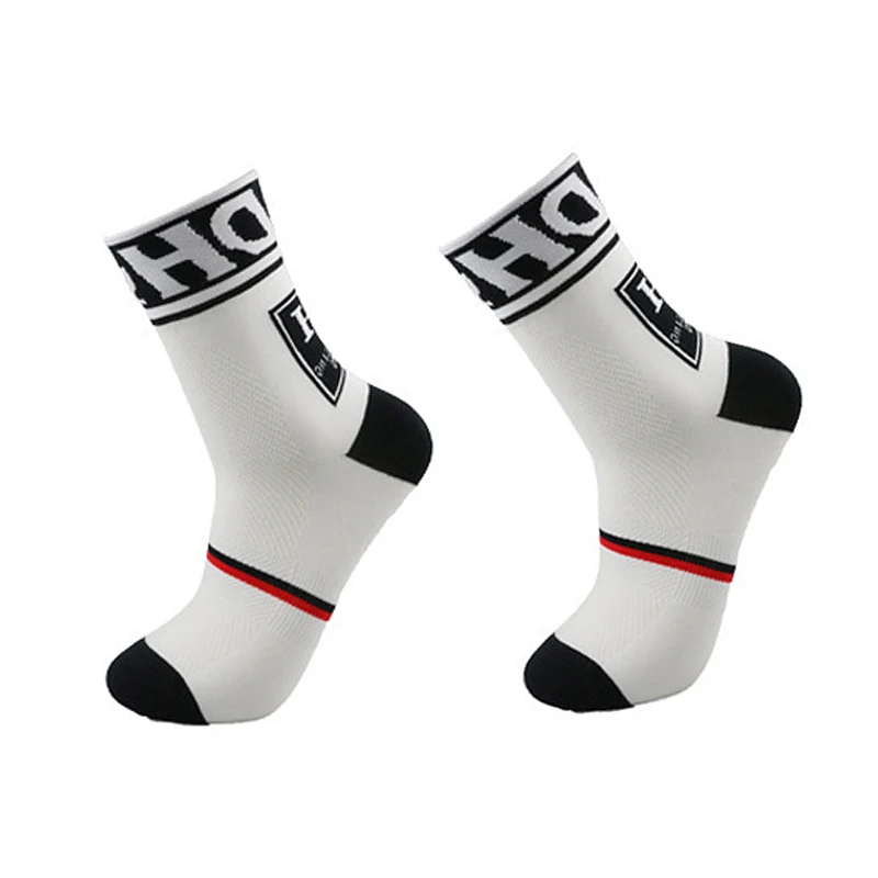 Высокий качество professionelle марке radfahren спортивные Socke atmungs влагу radfahren socken fahrr socken Велосипеды Носки - Цвет: Белый