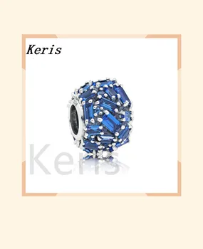 

100% 925 silver sterling new cinnamon blue elegance frizzy charm fad present enchanting sales direct from factory 797746 nsbl