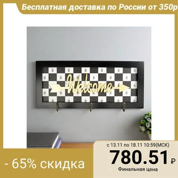 

Hooks decorative tree "chess. Welcome ", 5 х37х3,3 cm 5053093
