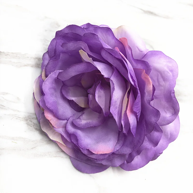 Violet HINDJEF 5 шт. искусственный шелк Винтаж пион цветы DIY свадебный цветок стены фон цветок домашние рукодельные украшения поддельные цветы - Цвет: Violet