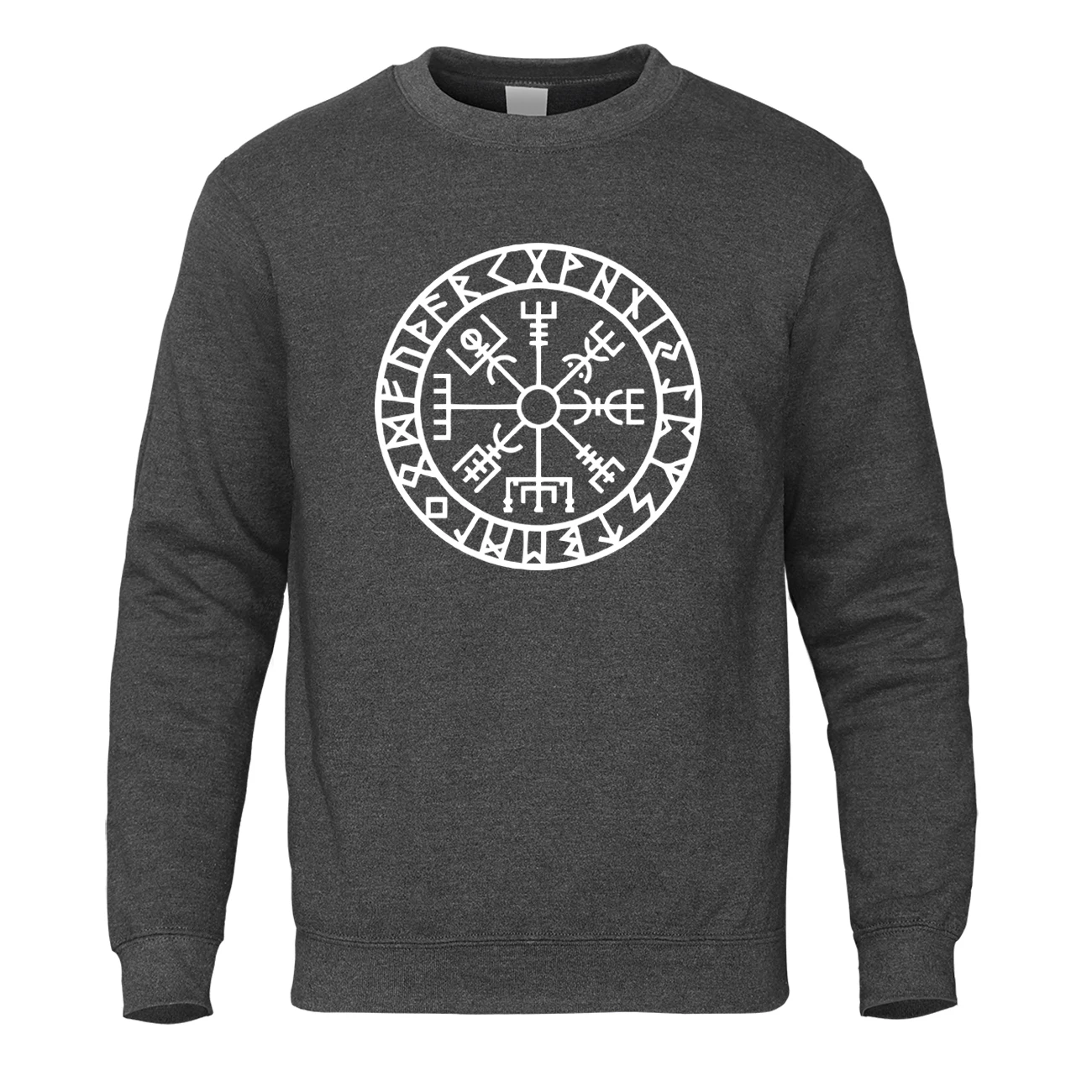 Dark Gray 5 Крутой мужской ретро классический Викинг Валгалла один толстовка модная мужская Осенняя хип хоп Топ Зимний флисовый пуловер Harajuku уличная одежда - Цвет: Dark Gray 5