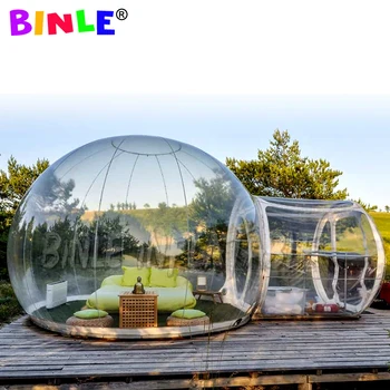 

Clear inflatable bubble tent with steel structure,pvc outdoor Air Camping Tree Lodge Transparent House Crystal Bubble Dome Tent
