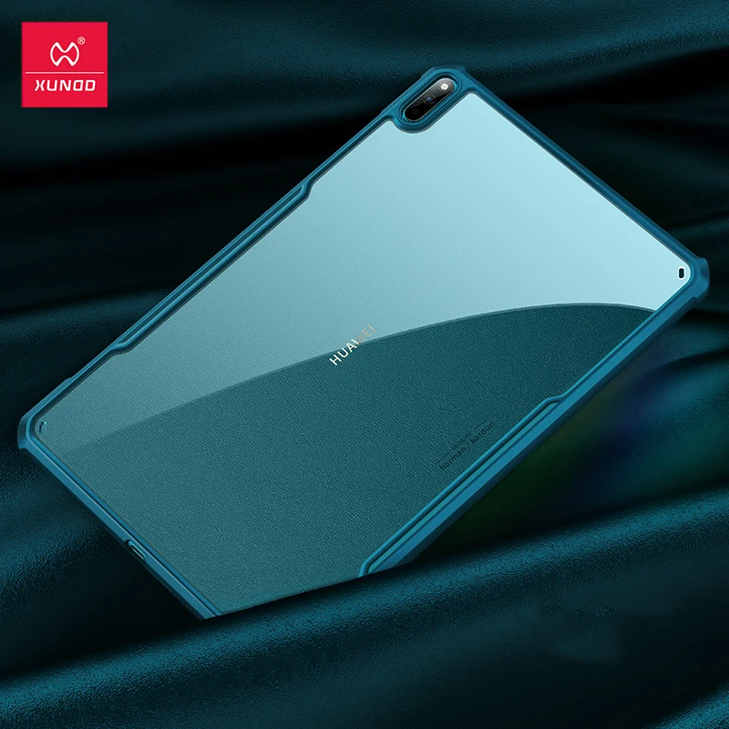 

Xundd Tablet Case For Huawei Matepad Pro 10.8 Shockproof Tranparent Back Shell Soft Thin Bumper Airbags Cover With Holder
