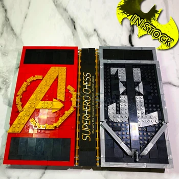 

In Stocks Iron Book Spider Book Super Heroe Chess Building Block Brick 1507 PCS 3901 Toys DC Movies Avengers 4 board game