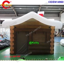 Воздуха на заказ надувной шатер для рождества, дешевый надувной домик Санты на открытом воздухе портативный надувной шатер Санты