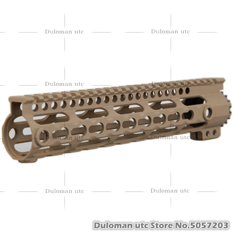 Duloman utc MI KeyMod бесплатно поплавок Handguard Тактический 10 дюймов легкий металлический рельс системы для страйкбола AEG/GBB винтовки - Цвет: Dark Earth