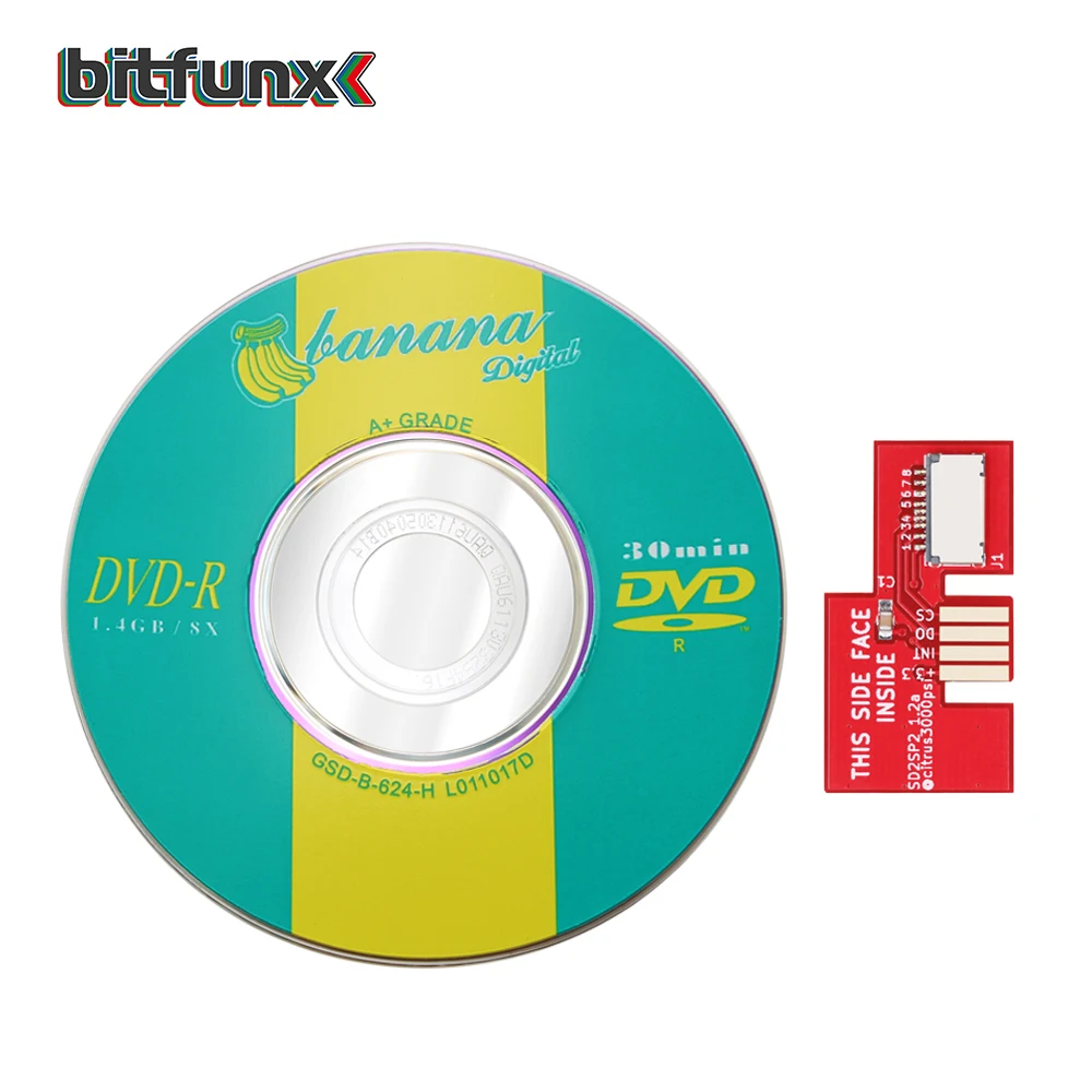 

Bitfunx SD2SP2 Adapter Replacement Micro SD Card reader + Swiss Boot Disc Mini DVD for Nintendo Gamecube NGC NTSC