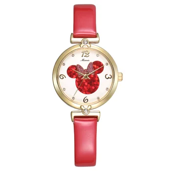 

Children Watches Kids Watches Mickey Mouse Minnie Disney Waterproof Quartz Watch Girl Fashion Cartoon Wrist Watches Student Gift