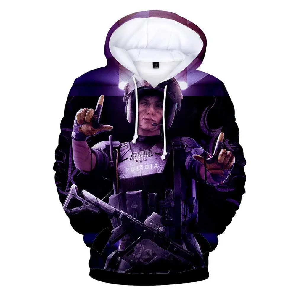 2020 Fashion Brand Men's Rainbow Six Siege Cosplay Game Hoodie Sweatshirt Tom Clancy's Clothing Jacket | Мужская одежда